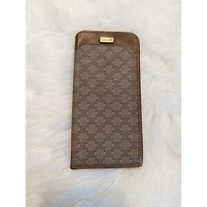 Celine Glasses Case Macadam Beige PVC Luxury Leather Italy